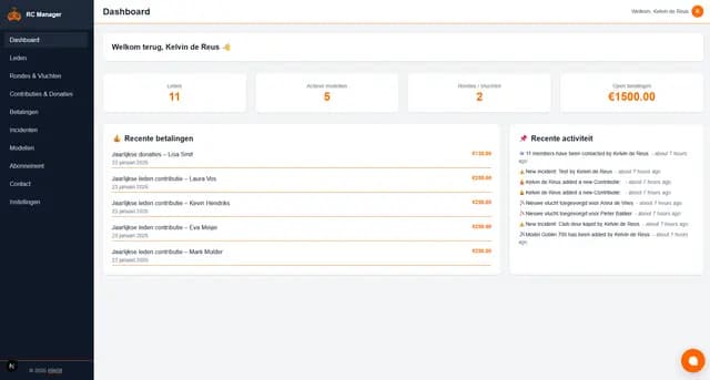RC Manager Screenshot